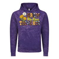 Cloud Purple grow positive thoughts Vintage Hoodie - NancyCooperArtShop