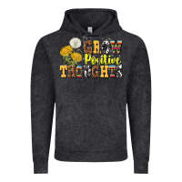 Vintage Black grow positive thoughts Vintage Hoodie - NancyCooperArtShop