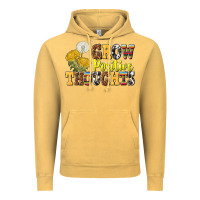 Vintage Mustard grow positive thoughts Vintage Hoodie - NancyCooperArtShop