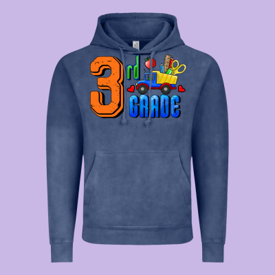 Third Grade Vintage Hoodie Designed By Ranaportraitstore