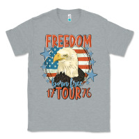 Heather Grey freedom born free tour 1776 Classic Tee - MaliasSmallBusiness