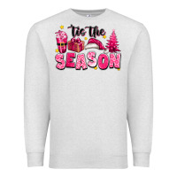 Oatmeal Heather Pink 'tis the season Christmas Premium Sweatshirt - texasbilliewilder