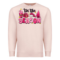 Pale Pink Pink 'tis the season Christmas Premium Sweatshirt - texasbilliewilder