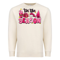 Sandshell Pink 'tis the season Christmas Premium Sweatshirt - texasbilliewilder