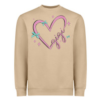 Mushroom gigi with heart and ribbons Heavyweight Sweatshirt - MaliasSmallBusiness