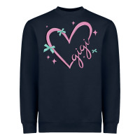 Gigi With Heart And Ribbons Heavyweight Sweatshirt | Teevron