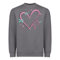 Storm gigi with heart and ribbons Heavyweight Sweatshirt - MaliasSmallBusiness