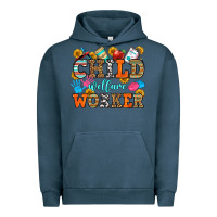 Pigment Midnight Navy child welfare worker Urban Hoodie - OliviaCreatesArt