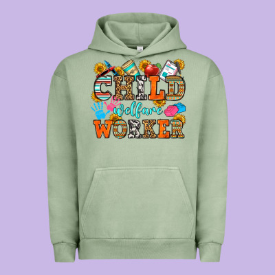 Child Welfare Worker Urban Hoodie Designed By Oliviacreatesart
