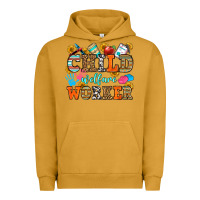 Pigment Peanut Butter child welfare worker Urban Hoodie - OliviaCreatesArt