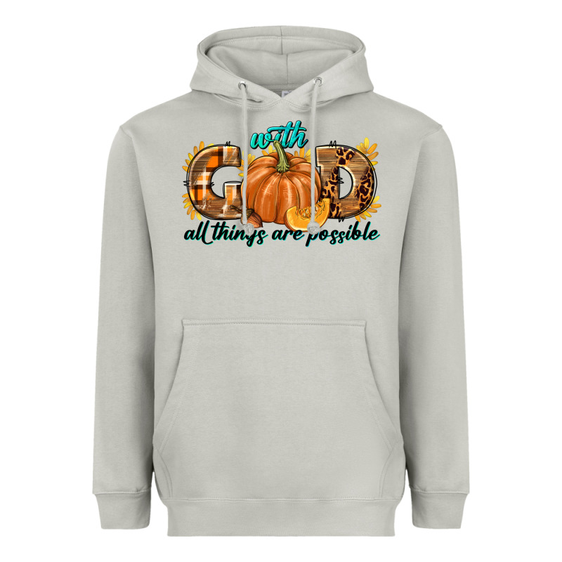 With God All Things Are Possible Heavyweight Hoodie by texasbilliewilder | Teevron