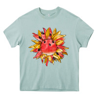 Arona watermelon sunflower Heavy Core Tee - BarkalooDesign