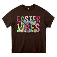 Chocolate Brown Easter vibes Easter Day Heavy Core Tee - Neo Western