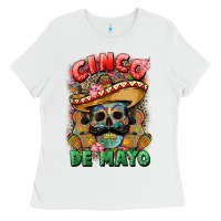 White cinco de mayo (1) Ladies Tee - CTS Tumbler Store