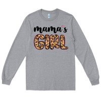 Heather Grey mama s girl Long Sleeve Tee - MaliasSmallBusiness