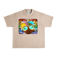 French Oak coconut drink with sunglasses Urban Heavy Tee - Jasminsmagicworld