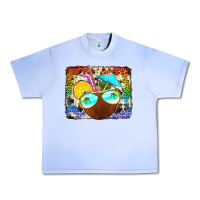 Grape Ice coconut drink with sunglasses Urban Heavy Tee - Jasminsmagicworld