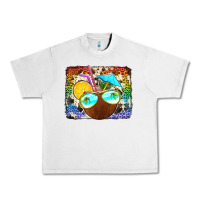 Lunar Rock coconut drink with sunglasses Urban Heavy Tee - Jasminsmagicworld