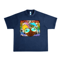 Navy coconut drink with sunglasses Urban Heavy Tee - Jasminsmagicworld