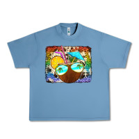 Pebble Blue coconut drink with sunglasses Urban Heavy Tee - Jasminsmagicworld