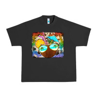 Coconut Drink With Sunglasses Urban Heavy Tee | Teevron