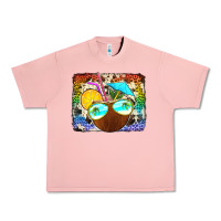 Salmon coconut drink with sunglasses Urban Heavy Tee - Jasminsmagicworld