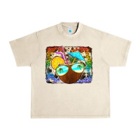 Sandshell coconut drink with sunglasses Urban Heavy Tee - Jasminsmagicworld