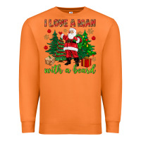 Carrot I love a man with a beard Christmas Premium Sweatshirt - NancyCooperArtShop