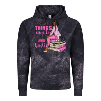Cloud Black good things come to those who hustle Vintage Hoodie - NancyCooperArtShop
