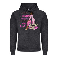 Vintage Black good things come to those who hustle Vintage Hoodie - NancyCooperArtShop