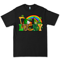Black lucky with st patricks elements Premium Tee - AdoDesignShop