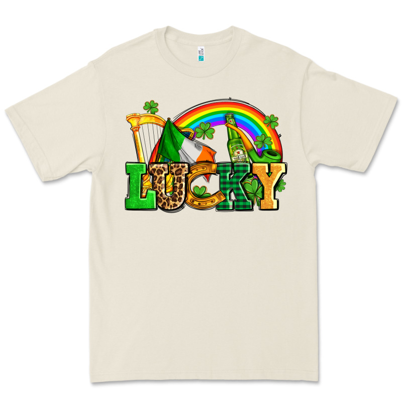 Lucky With St Patricks Elements Premium Tee by AdoDesignShop | Teevron