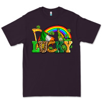 Plum lucky with st patricks elements Premium Tee - AdoDesignShop