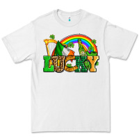 White lucky with st patricks elements Premium Tee - AdoDesignShop
