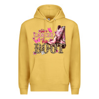 Antique Gold Give Cancer the boot Cancer Awareness Premium Hoodie - HowdyJamesFarm