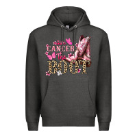 Charcoal Heather Give Cancer the boot Cancer Awareness Premium Hoodie - HowdyJamesFarm