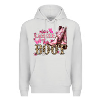 Dove Grey Give Cancer the boot Cancer Awareness Premium Hoodie - HowdyJamesFarm