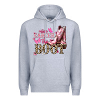 Heather Grey Give Cancer the boot Cancer Awareness Premium Hoodie - HowdyJamesFarm