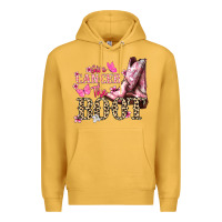 Mustard Give Cancer the boot Cancer Awareness Premium Hoodie - HowdyJamesFarm