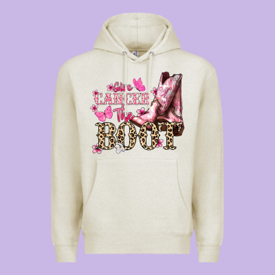 Give Cancer The Boot Cancer Awareness Premium Hoodie Designed By Howdyjamesfarm