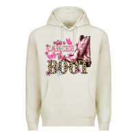 Oatmeal Heather Give Cancer the boot Cancer Awareness Premium Hoodie - HowdyJamesFarm