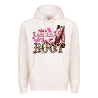 Pale Pink Give Cancer the boot Cancer Awareness Premium Hoodie - HowdyJamesFarm