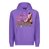 Purple Give Cancer the boot Cancer Awareness Premium Hoodie - HowdyJamesFarm