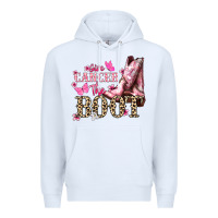 White Give Cancer the boot Cancer Awareness Premium Hoodie - HowdyJamesFarm