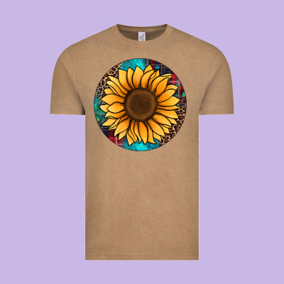 Sunflower Christmas Ornament Vintage Tee Designed By Jasminsmagicworld