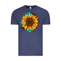 Vintage Denim sunflower christmas ornament Vintage Tee - Jasminsmagicworld