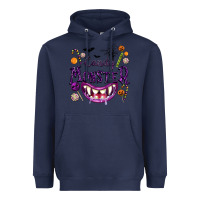 Navy Candy Monster Heavyweight Hoodie - texasbilliewilder