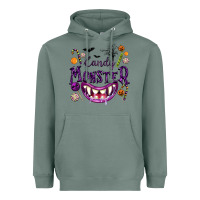 Sage Candy Monster Heavyweight Hoodie - texasbilliewilder