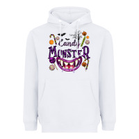 White Candy Monster Heavyweight Hoodie - texasbilliewilder