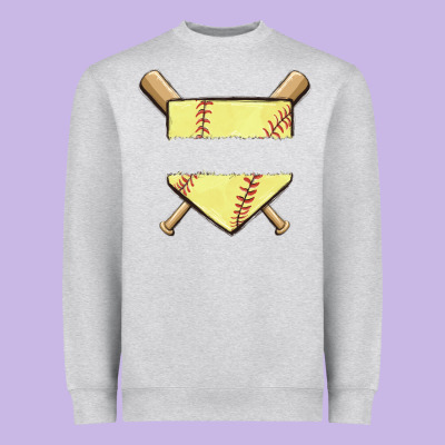 Custom Baseball Heavyweight Sweatshirt Designed By Maliassmallbusiness